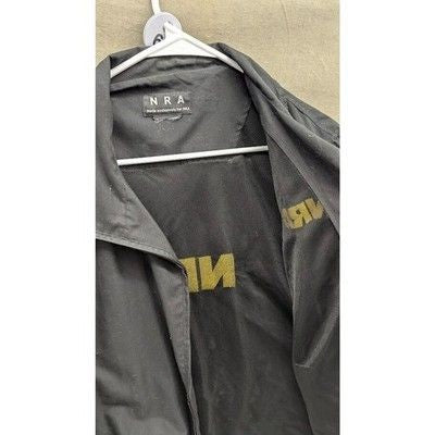 NRA Mens Jacket Size L Black Eagle Logo Pre-Owned Excellent Condition