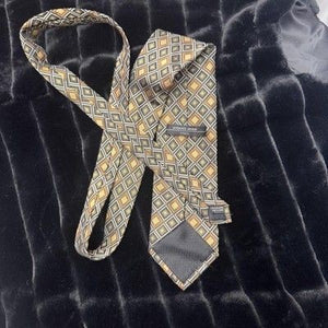 Antonio Vessi Tie Mens Wide Silk Necktie Classic Geometric Diamond Workwear Form 1