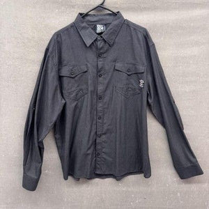 Enyce Shirt Mens XL Long Sleeve Button Up Globe Trekker Streetwear 90s 2