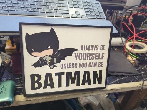 Open Road Brands Justice League Home Decor F17 10x8in - Hobby Lobby --- Batman