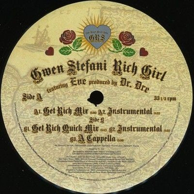 Gwen Stefani Rich Girl 12" Vinyl Record