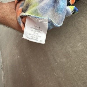Almost Famous Hoodie Womens Medium Tie Dye Pullover Multicolor Stretch Fleece 4