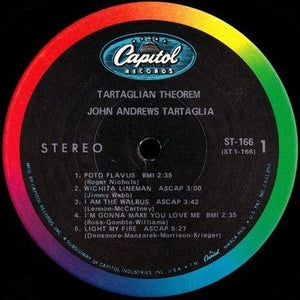 John Andrews Tartaglia Tartaglian Theorem Vinyl LP Record 2