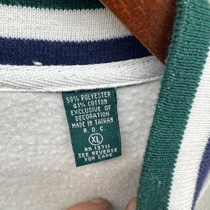Lord & Taylor Vintage Varsity Cardigan w/ Golf Embroidery Button Front Sz. Large 1