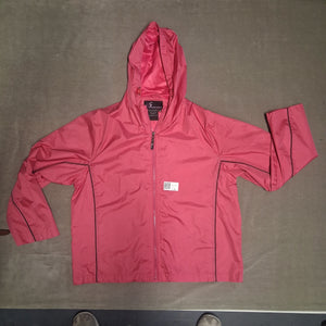 i6 Apparel Hooded Windbreaker Jacket Pink 3X New Without Tags Polyester 3