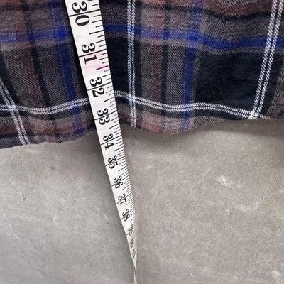 CQR Flannel Shirt Mens XL Plaid Button Up Long Sleeve Outdoor Workwear Pre-Owned