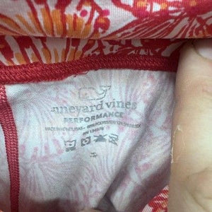 Vineyard Vines Leggings Womens Extra Small Pink Orange Performance Activewear 2