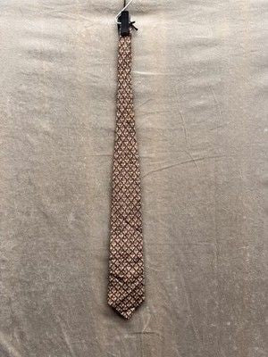 Brandini Le Collezioni Silk Tie Mens Multicolor Geometric Pattern USA Made 2