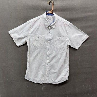 Vintage Weatherproof Mens Large Short Sleeve Button Up Shirt Casual Pockets Pre-