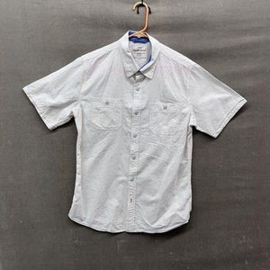 Vintage Weatherproof Mens Large Short Sleeve Button Up Shirt Casual Pockets Pre- 1
