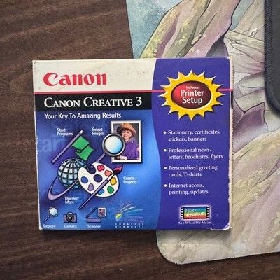 Canon Creative 3 Software Printer Setup CD Good Used Condition