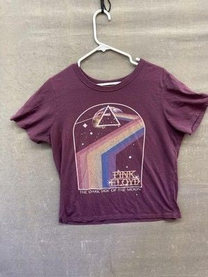 Pink Floyd Band Tee Womens Large Dark Side Of The Moon Pre-Owned Good Condition