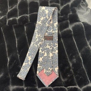 Carlo Columbo Tie Mens Blue Paisley Silk Made Italy The Rack Formal Neckwear 2