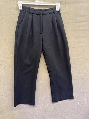 Abercrombie & Fitch Pants Womens 26 Black Curve Love Trousers Cropped Dressy 3