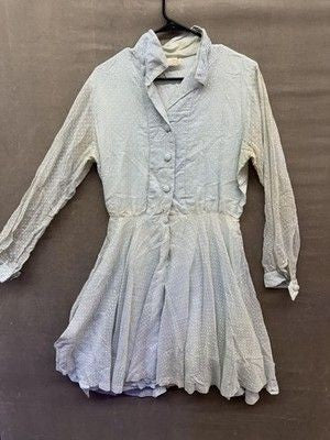 Vintage Polka Dot Dress Womens Size 16 Sheer Long Sleeve 70s Retro Boho Maxi 2