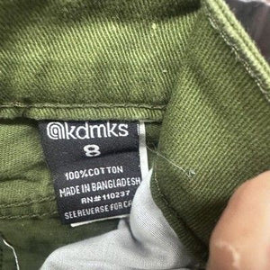 Akademiks Pants Boys 8 Green Straight Leg Cotton Casual Jeans Youth Kids 2