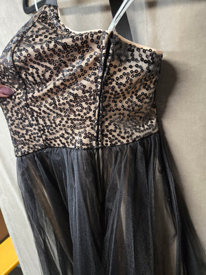 Emerald Sundae Black Blush Sequin Tulle Homecoming Dress Sweetheart Mini NWT 5