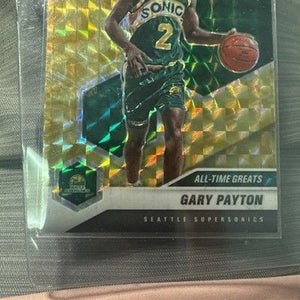 Gary Payton 2020-21 Mosaic #291 Gold Wave Prizm All-Time Greats 3