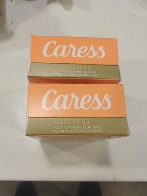 2 Bar Caress Daily Silk Bar Soap Floral Oil Essence White Peach & Orange Blossom 4