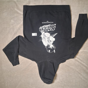 RARE BREED Hoodie Black Unisex Size L Anime Graphic Good Condition 4