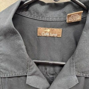 Cafe Luna Guayabera Shirt Mens Large Short Sleeve Four Pocket Embroidered Cuba 4