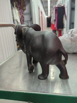 Hand Crafted wooden carved Elephant Statue Sculpture in Rosewood for Decoration 5