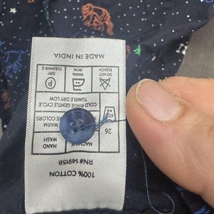 Craft+Flow Shirt Little Boys Large Navy Zodiac Constellation Print Short Sleeve 4