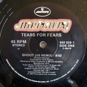 Tears For Fears Shout 12" Vinyl Record 1