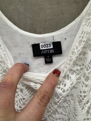 Apt 9 Dress Womens Small White Crochet Lace Sleeveless Lined Pre-Owned Excellent