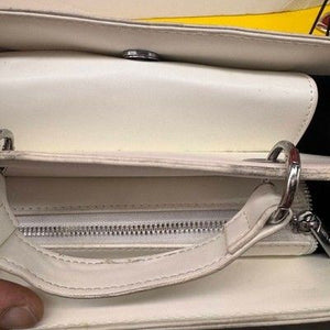 Steve Madden Satchel Bag White Red Kiss Print Top Handle Pre-Owned Good Conditio 2