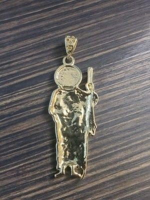 St Jude Pendant 3.5 Inch Big Size Gold Plated New without tags 1
