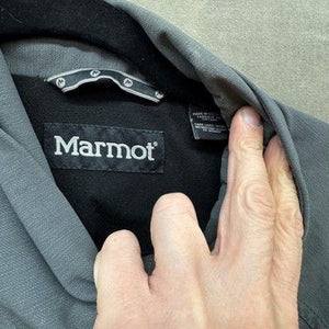 Marmot Mens Large Gray Softshell Jacket Full Zip Zip Pockets Pre-Owned Outdoor H 3