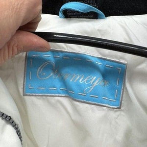 Obermeyer Womens Juniors Insulated Ski Jacket White Blue Size 12 Pre-Owned Excel 4