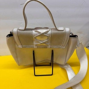 Steve Madden BVALOR Cream Lace Up Mesh Crossbody Bag Logo Strap Athleisure 3