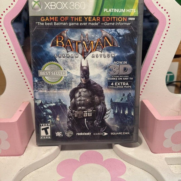 Xbox 360 Batman Arkham Asylum Complete CIB 788687200929