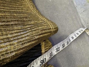 Peach Love California Womens Pants Large Gold Metallic Split Flare Lined Stretch 3
