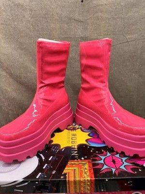 Cape Robbin Boots Womens Size 8 Pink Beluga Bootie Platform Chunky Lug Sole 5