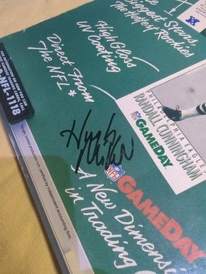 1992 NFL Hall of Fame GameDay Program Autographed Lem Barney Used Signed 4