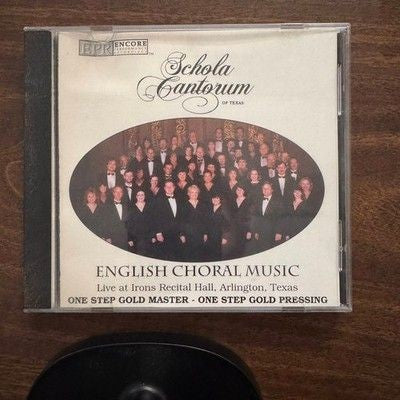 Schola Cantorum of Texas English Choral Music CD Live Very Good Condition