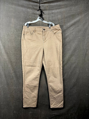 Beige Chicos Women's Ankle Pants, Size 12, Classic Fit 1