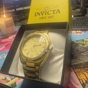 **NEW** Invicta Speedway Vantage Mens - 43mm, Gold (50174) Original Box 4