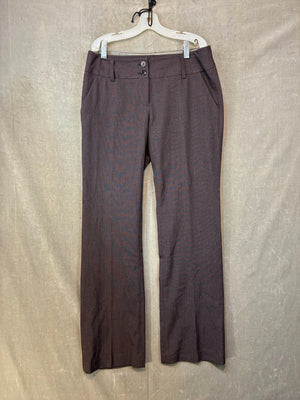 Population Dress Pants Brown Size 6P Good Condition Stretch Fabric 1