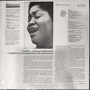 Odetta Sings Folk Songs Vinyl LP Record 1