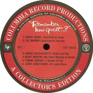 Various Artists Vinyl LP Record Remember How Great Used 1