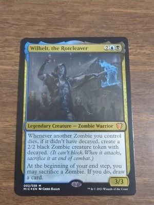 1x Foil Wilhelt, the Rotcleaver - Commander: Innistrad: Midnight Hunt - NM - MTG