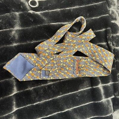 Maphisto Tie Mens Silk Floral Print Made in Italy Classic Necktie