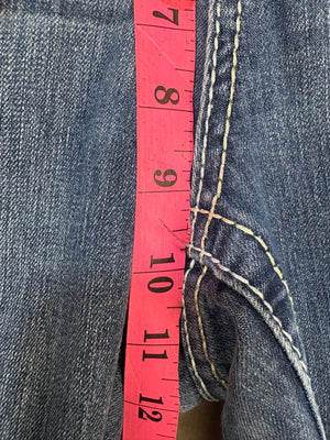 Maurices Jeans Bootcut Blue Medium Wash Size 14 Pre-Owned Contrast Stitching 5