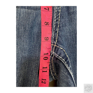 Maurices Bootcut Women's Jeans Size 14 Medium Wash Contrast Stitching 5
