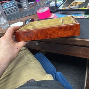 Burl Wood Vanity Tray, 2