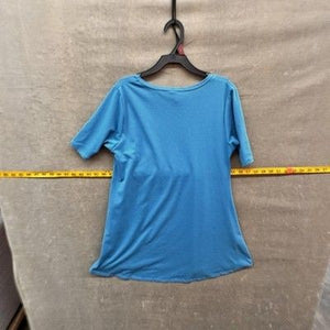 LuLaRoe Shirt Womens XXS Blue Scoop Neck Swing Tunic Pre-Owned Excellent 5